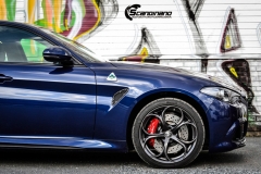Alfa Romeo Giulia helfoliert med lakkbeskyttelsesfilm fra STEK-4