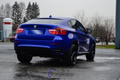 BMW X6 foliert i Gloss Blue-2