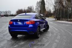 BMW X6 foliert i Gloss Blue-5