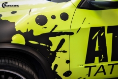 BMWX5 foliert i Atomic Lime fra PWF-11