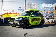 BMWX5 foliert i Atomic Lime fra PWF-16