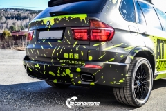 BMWX5 foliert i Atomic Lime fra PWF-19