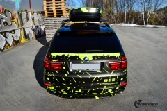 BMWX5 foliert i Atomic Lime fra PWF-27