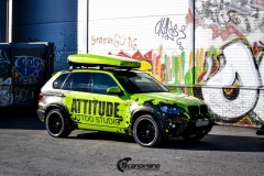 BMWX5 foliert i Atomic Lime fra PWF-31