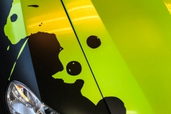 BMWX5 foliert i Atomic Lime fra PWF-34