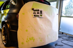 BMWX5 foliert i Atomic Lime fra PWF-9