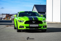 Ford Mustang helfoliert i Gloss Light Green fra 3M (10 из 12)