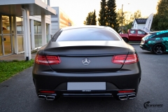 Mercedes-Benz S-Class Coupe AMG helfoliert i Matt Diamond Black fra PWF (6 из 8)