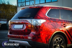 Mitsubishi Outlander foliert med transparent print folie fra ORAFOL-4