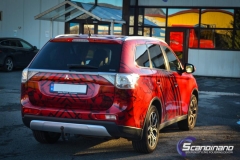 Mitsubishi Outlander foliert med transparent print folie fra ORAFOL-5