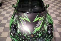 Porsche 911 Helfoliert med print folie.--12