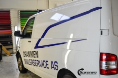Volkswagen Transporter profilert for Malerservice AS-8